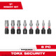 10PC SHOCKWAVE™ Impact Duty 1" TORX® Security Insert Bit Set  - 48-32-4618 10PC SHOCKWAVE™ Impact Duty 1" TORX® Security Insert Bit Set  - 48-32-4618
